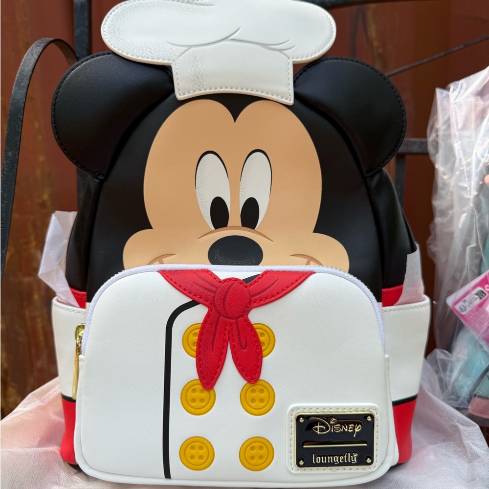 Disney Loungefly Hard Tag Mickey Mouse Chef Backpack